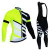 New Team Autumn Cycling Jersey Set Ropa Ciclismo Men Long Sleeve Bike Clothing MTB Maillot Road Bicycle Bibs Uniform