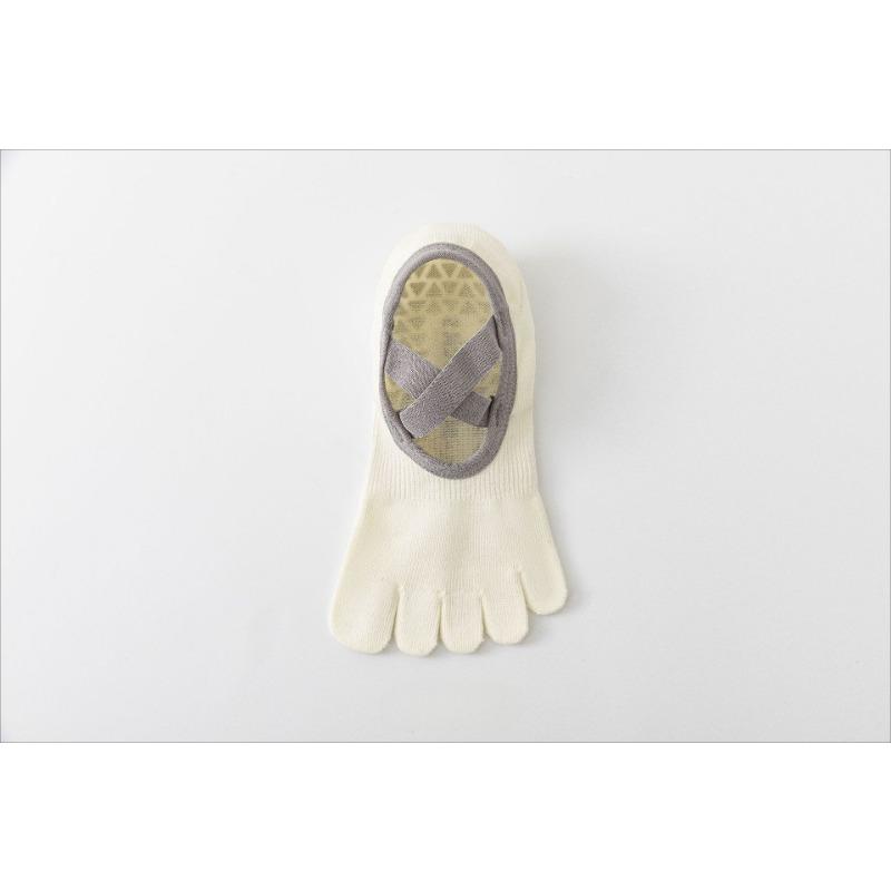 Female Summer Indoor Fitness Sports Non Slip Cotton Shock Absorption Pilates Yoga Five Finger Socks