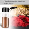 60ml Klarsicht-Kunststoff-Gewürzglas Küchen-Würzsauce-Flasche Salz-Pfeffer-Streuer Behälter Barbecue-Würzmittel-Gewürzaufbewahrungswerkzeuge