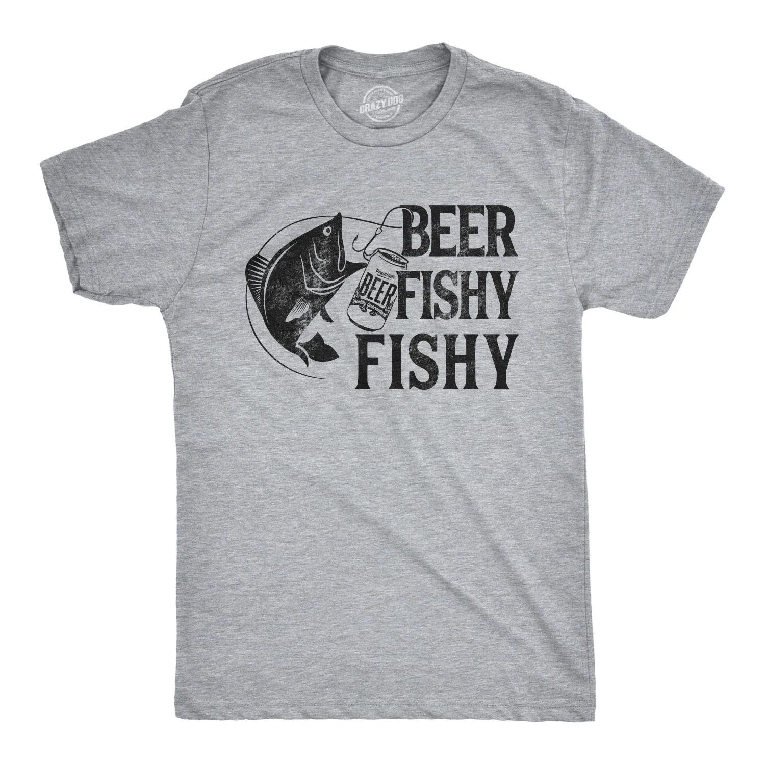Mens Beer Fishy Fishy T shirt Funny Fishing Drinking Hilarious Saying Novelty XL