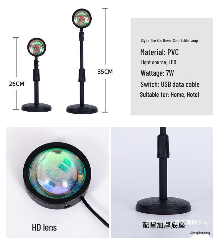 Color-Adjustable Sunset Floor Lamp for Bedroom - Eternal Dusk 