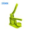 Green 58mm Badge Maker Machine for DIY Making Round Badge Pins Fridge Magnets Professional Rotating Type Manual Press Machine