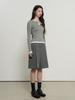 GENERALIDEA Henley Neck Layered Knit Pullover [Grey] / Gf1Lkp507