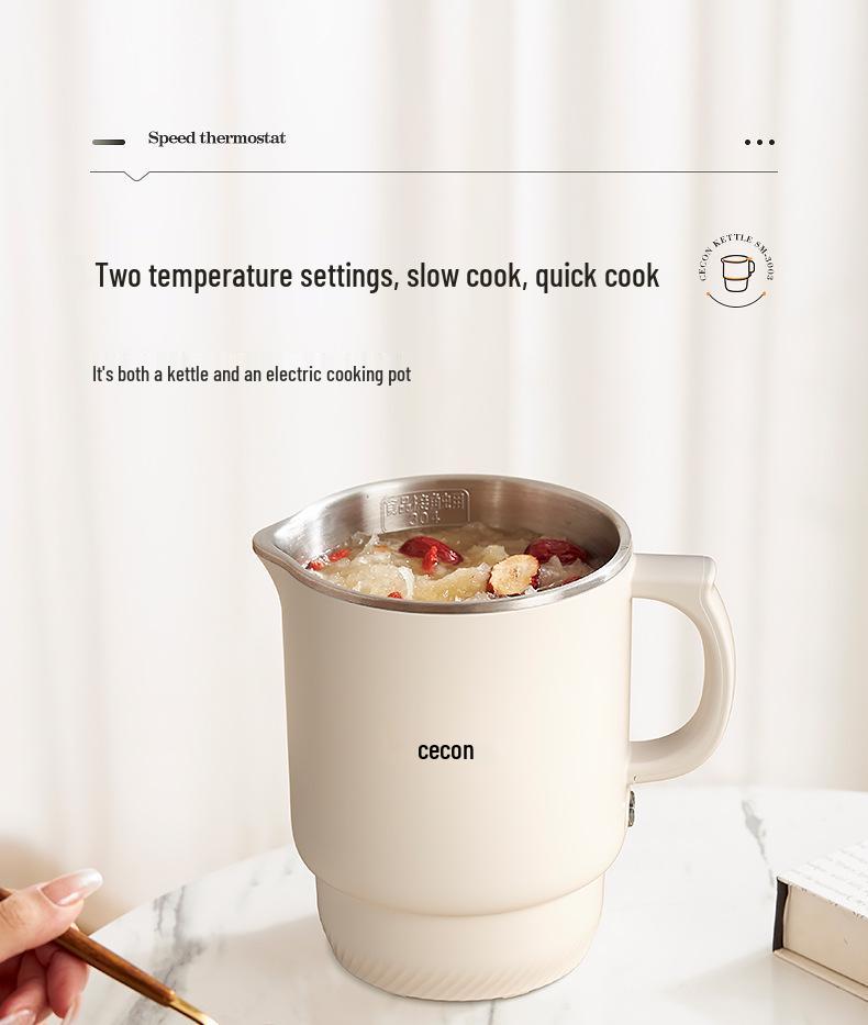 Xike Compact Folding Electric Kettle, Mini 304/316 Stainless Steel, Keep Warm Feature, Portable Design