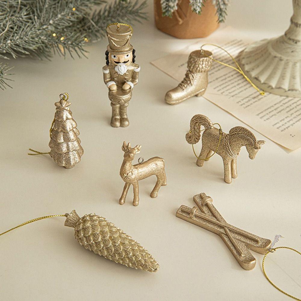 

Сапоги-сани для пони, рождественский олень, подвеска, мультяшная шишка, украшение для дома, рождественский декор