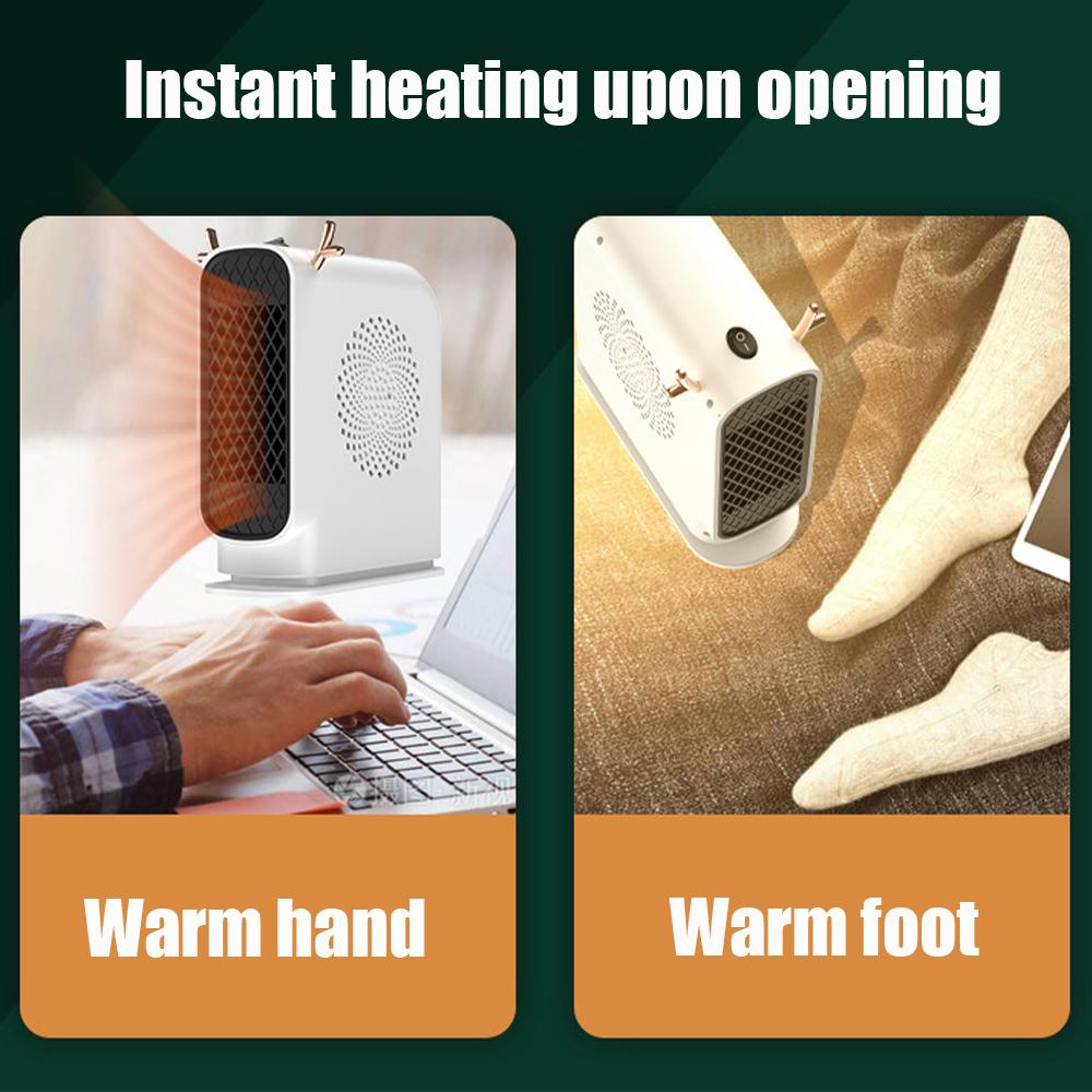 Portable Mini Electric Heater Fast Heating Energy Saving Handheld Warming Device Ideal For Home Use Dormitory Heating 500W