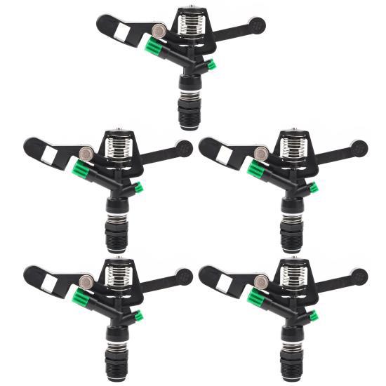 

5Pcs 3/4in DN20 Female Thread Rotating Sprinkler Rocker Nozzle for Garden Lawn