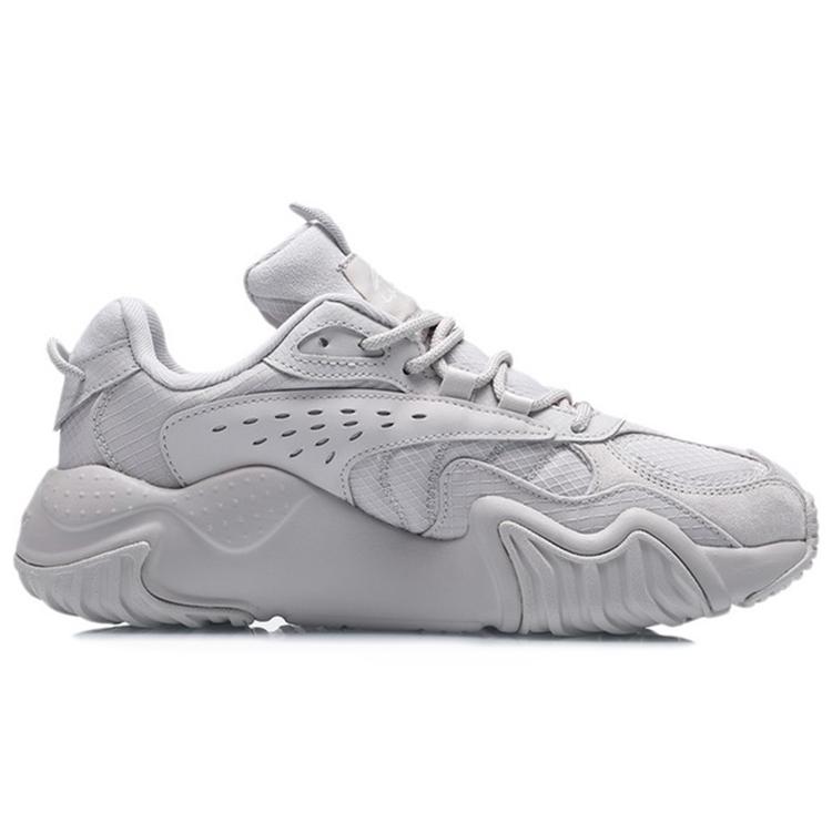New LiNing Cat Paw Lite Cushioning Anti Slip And Wear Resistant Low Top Running Shoes Women's Gray AGLQ124-3