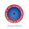 Red Blue Spiderman Birthday Party Supplies 22 Pack Includes Banner Tablecloth Paper Plates Cups Napkins for Kids Decorations