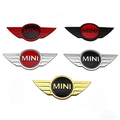 1 pièce Autocollants de Voiture en Métal 3D Emblème Badge Décoration Coffre Carrosserie Auto Pour Mini Cooper Countryman Clubman JCW F55 F56 R55 R56 R60 F60 btrme66 45x