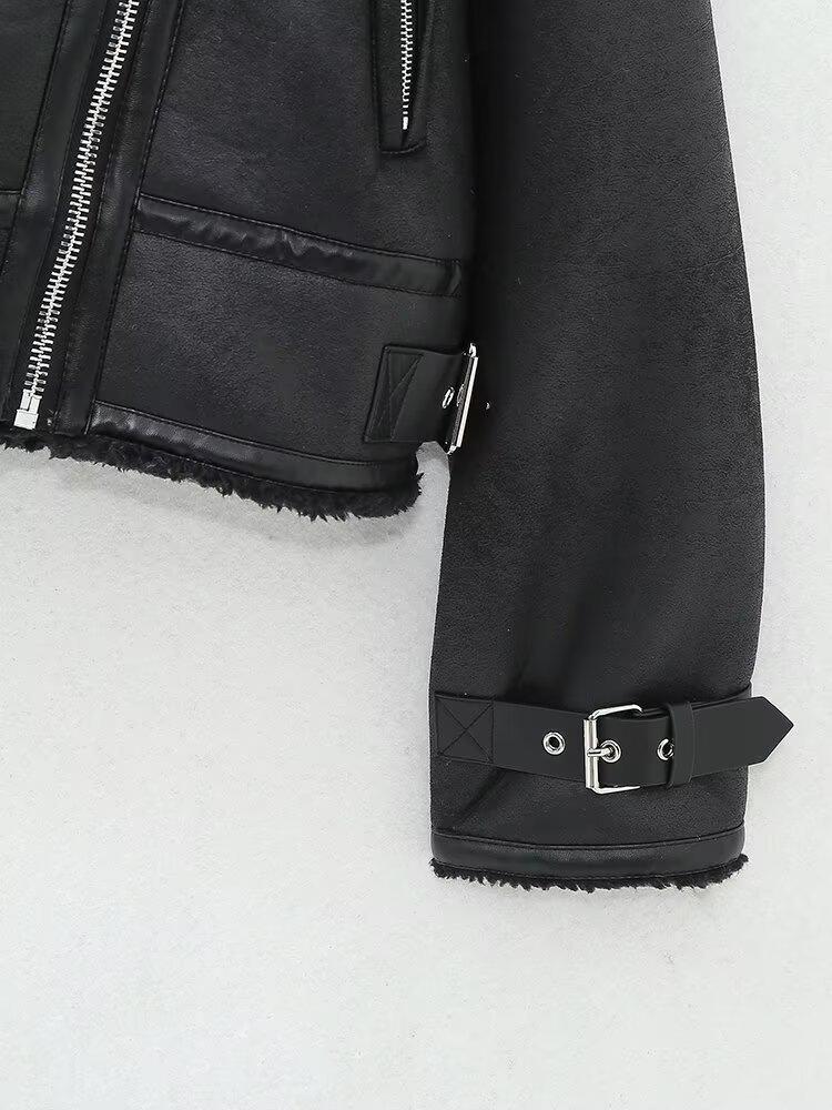 Autumn/Winter Retro Women's Street Fashion Double-sided Belted Jacket Coat