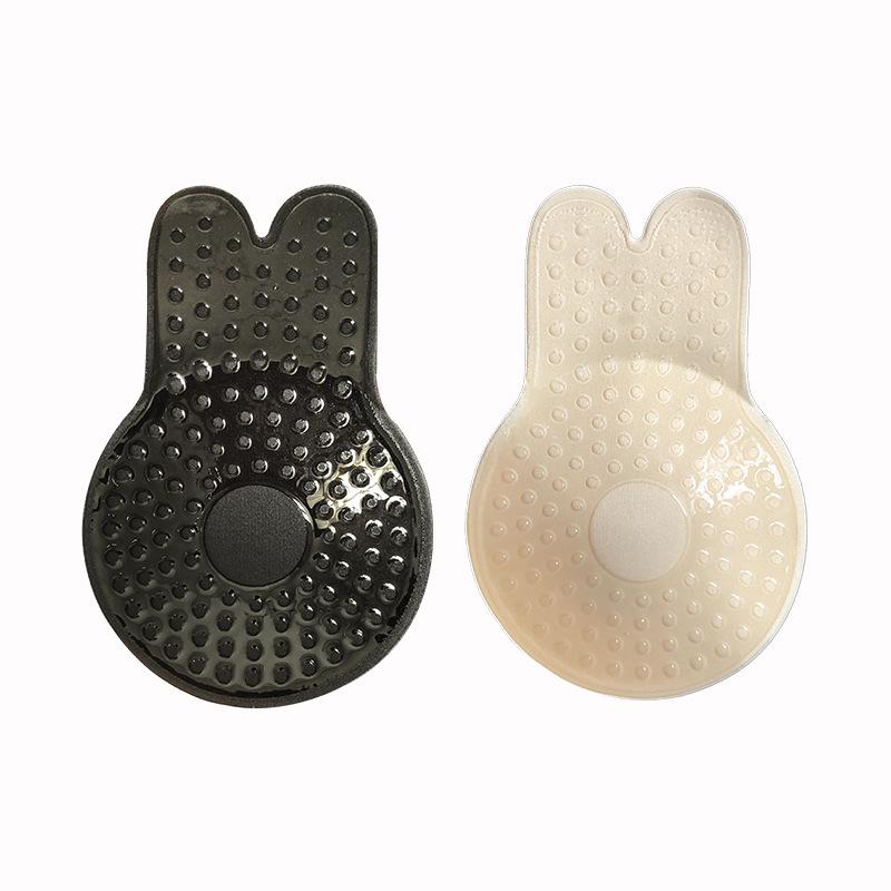 Bunny Ear Invisible Strapless Bra: Breathable, Thin Nipple Covers for Bridal and Photo Use