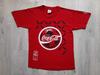 Vintage 1996 Coca-Cola Football Shirt ,Large , Single Stitch ,90s Coca-Cola Football 1996 T-Shirt