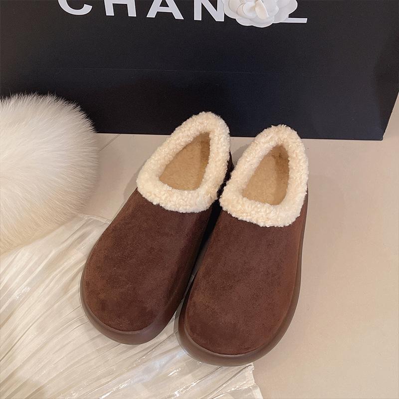 

Women s thick bottom a footstool fashion winter lightweight warm anti cold snow boots non-slip casual sneakers cotton boots soybean shoes 40 темно-коричневого