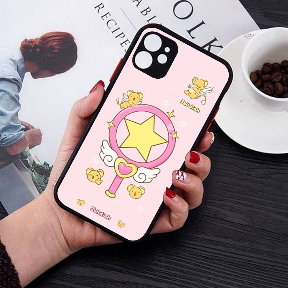 Cartoon CardCaptor Sakura Phone Case For IPhone 14 11 12 13 Mini Pro Max 8 7 Plus X XR XS MAX Translucent Matte Cover