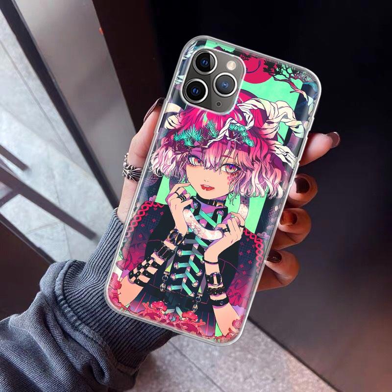 Japanese Style Anime Phone Case For iPhone 17 Air 11 13 Mini 14 15 Plus 16 12 Pro Max 16E SE 7 8 Pattern Soft TPU Back Cover  17