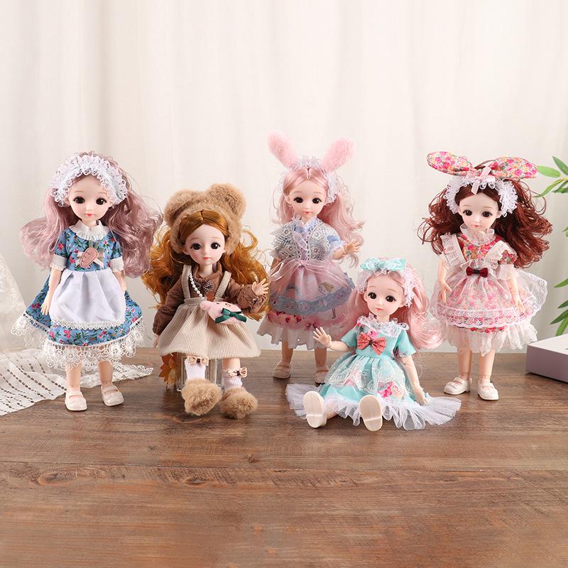 30cm Realistic Barbie Princess Doll Gift Set