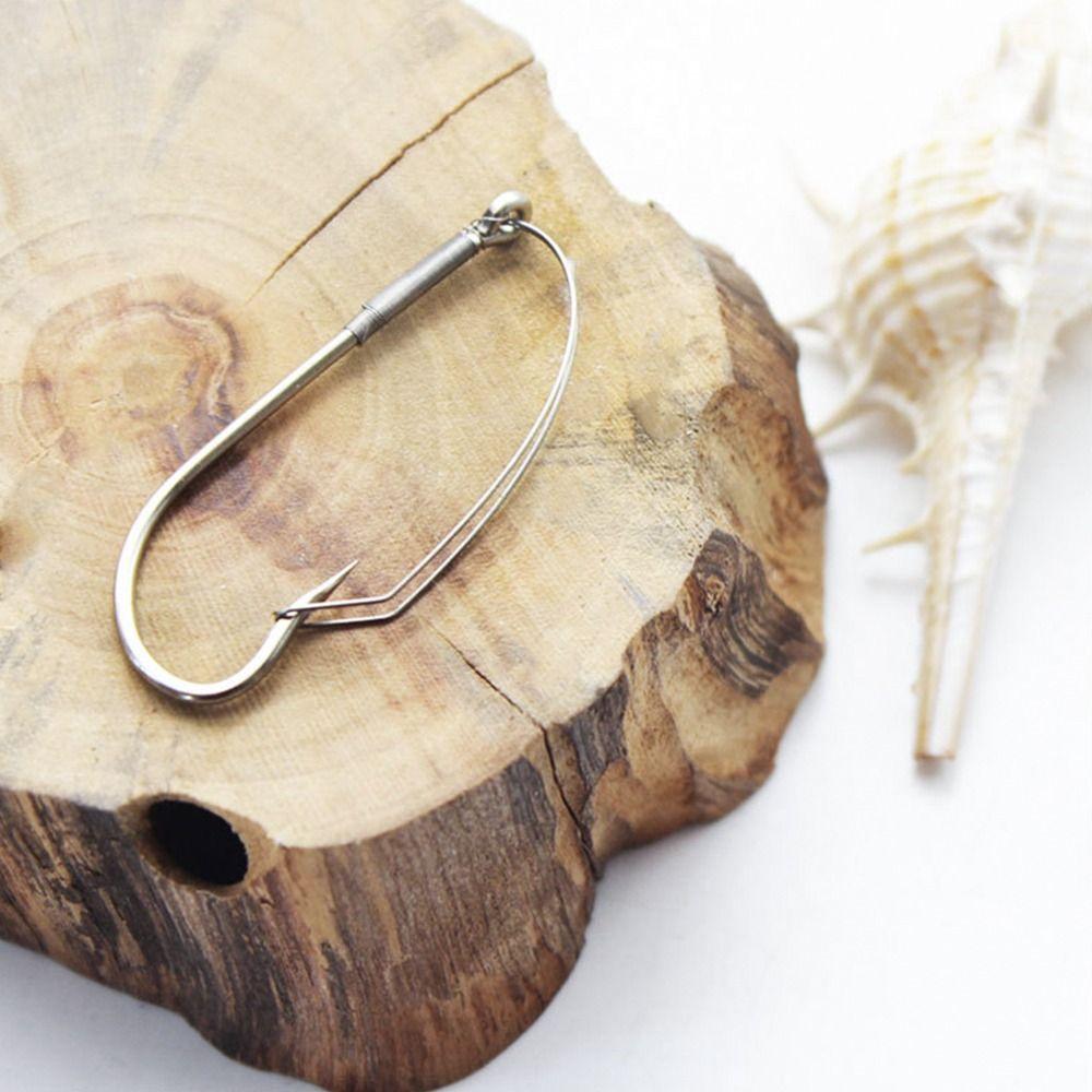 20pcs Single Hook Wacky Rig Hook Weedless Barbed Carp Fishing Hook Tackle Accessories Fishing Hook