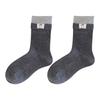 Women's New Autumn Cloth Label Bow Cotton Sweat Absorbing Breathable Tube Socks