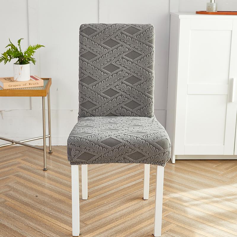 Thick Jacquard Chair Cover Spandex Stretch Slipcovers Chair Seat Covers for Kitchen Dining Room Wedding Banquet Home 1PC