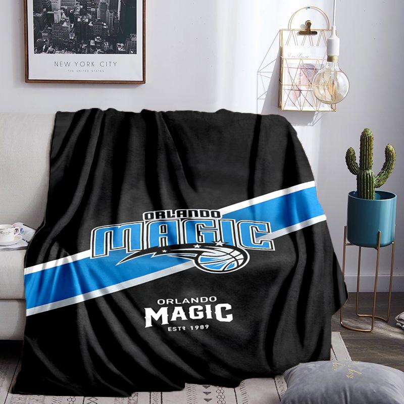 Basketball Orlando Logo Blanket Lightweight Flannel Bedding Blanket Perfect for Travel, Camping, Living Rooms, Offices, Sofas, Fan Christmas Gift