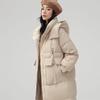 Women's Mid-Length Hooded Thick Winter Down Jacket