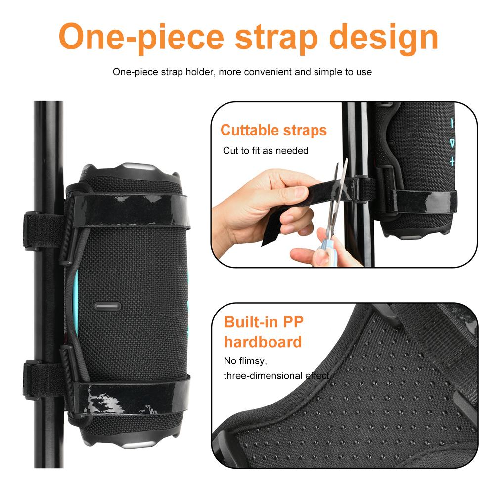 Bicycle Kettle Cage Adjustable Strap Bike Speaker Holder Attachment Outdoor Speaker for JBL Flip 6 5/Charge5 Speaker Accessories