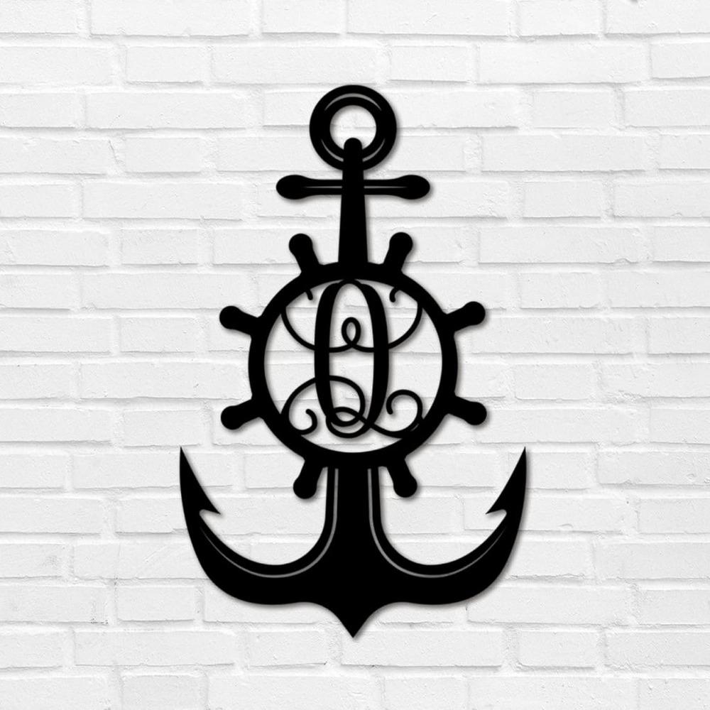 Custom Iron Letter Metal Wall Art Monogram Address Sign Retro Plaque Garage Patio Backyard Garden Decoration 12 Inch