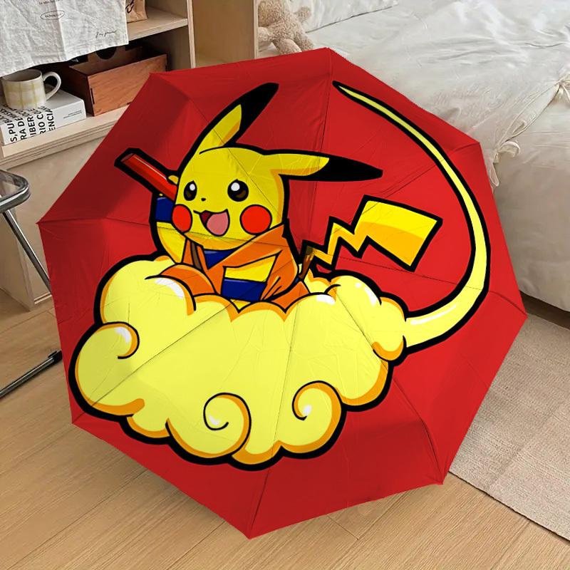 

1pc Pikachu Cloud Automatic Folding Umbrella, Casual Outdoor Accessory, Birthday Festival Gift yy251126174
