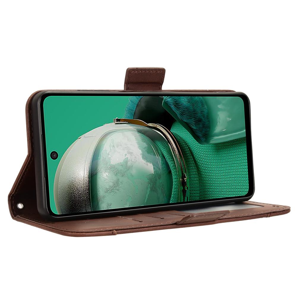 Für HMD Pulse/Pulse Pro/Pulse+ Hülle Mehrere Kartenfächer Lederständer Handyhülle