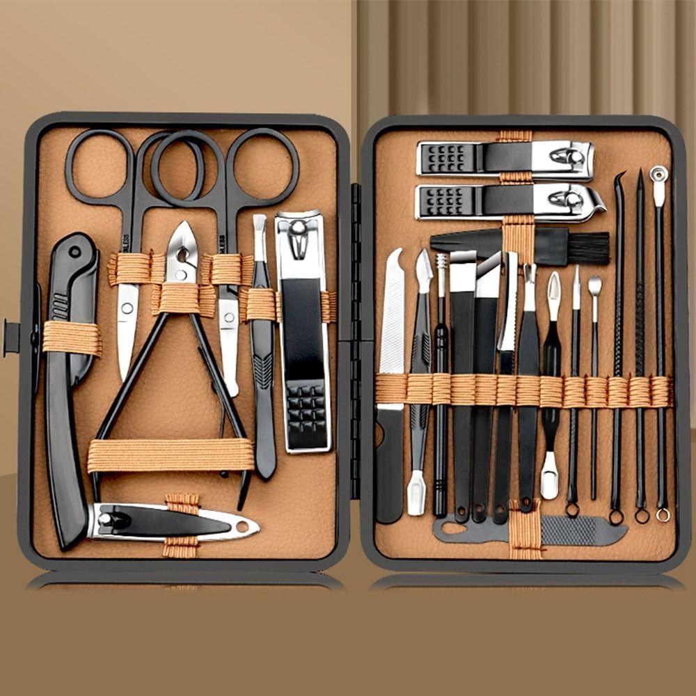 7/16/24 Pcs Heavy-Duty Nail Care Kit Stainless Steel Nail Grooming Kit Manicure Tool Set  Home Care