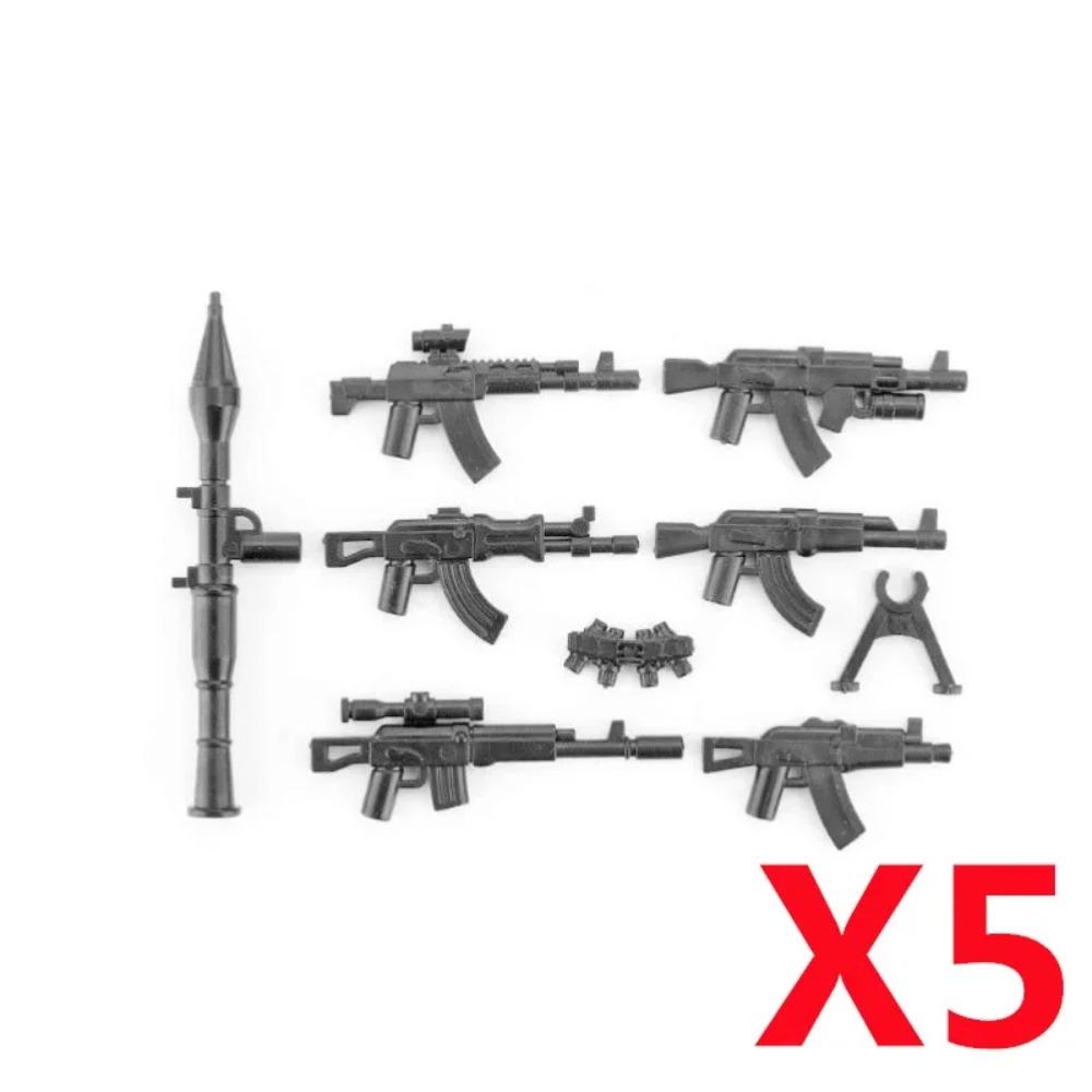 Vojenský MOC Stavebnice zbraní Těžký kulomet Gatling M19 NSV Figurky Dělostřelectvo Odminovací Pistole Kulka Hračka Dárek K013