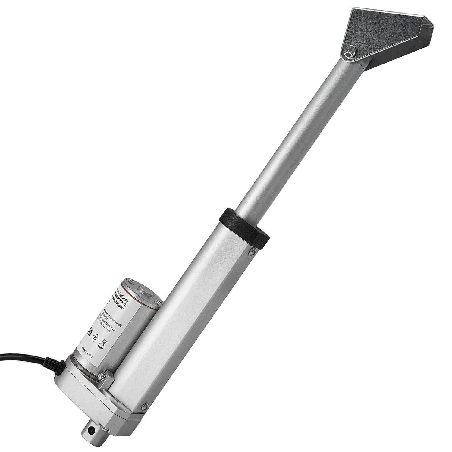 12V Linearantrieb, 101,6mm Hub 15mm/s Hohe Geschwindigkeit 1000N Linearmotor - mit IP54 Schutz & Montagehalterung für Hubtisch, Ruhesessel