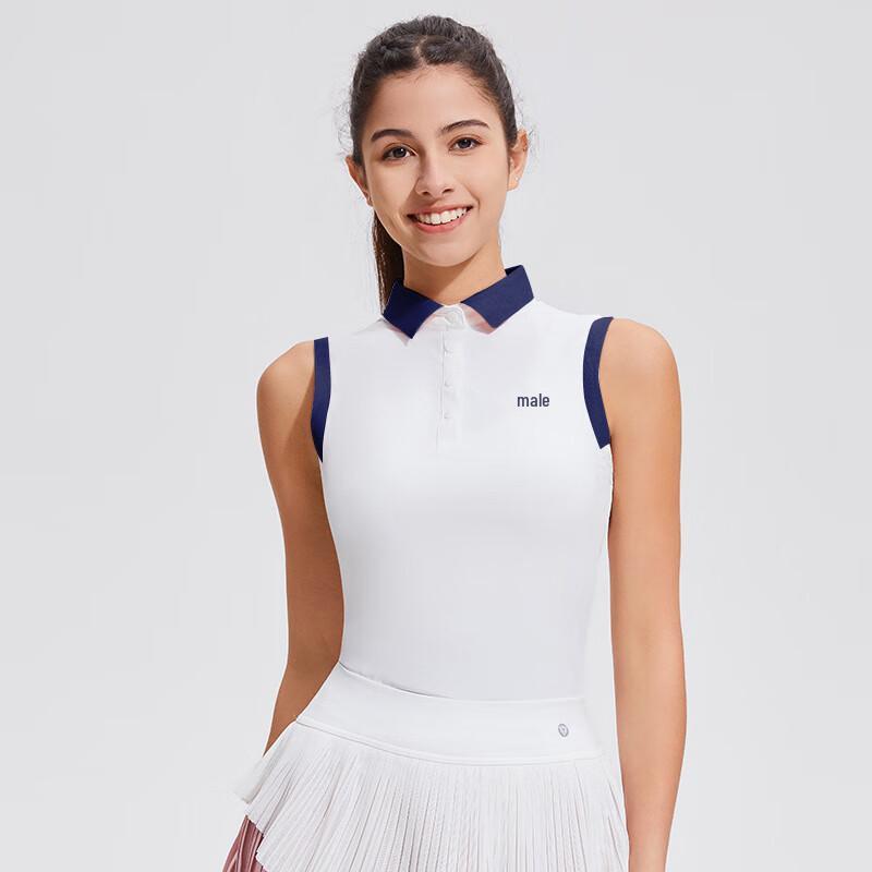 OEING Women s Quick-Dry Sleeveless Polo Sports Top S-2XL