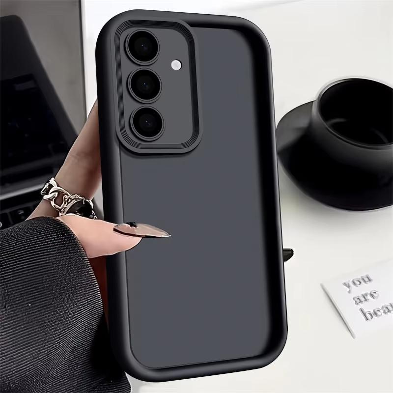 Funda Suave de TPU Para Samsung S26 S25 S24 S23 S22 S21 Ultra Plus FE S25 edge A54 note 20 Resistente a Golpes Color Sólido Silicona Funda para Teléfono