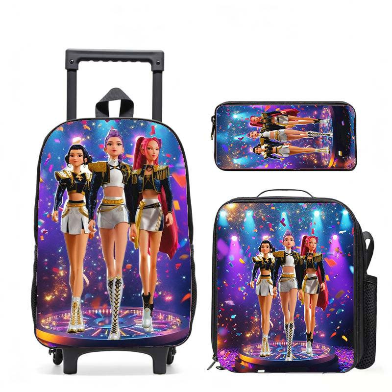 Kpop Witch Hunters Casual Backpack Digital Printing Men'S And Women'S Commuter Backpack Rod Backpack Student Bag