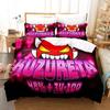 2D Spiel Geometry Dash Bettwäsche-Set Bettbezug Steppdecke Bettwäsche-Set Tagesdecke Kissenbezug King Queen Twin Größe Jungen Mädchen Erwachsene