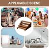 Table Risers for Display Dessert Display Stands Wood Shelves 4 Pieces Rack Storage Organizer Home Decor for Table Countertop
