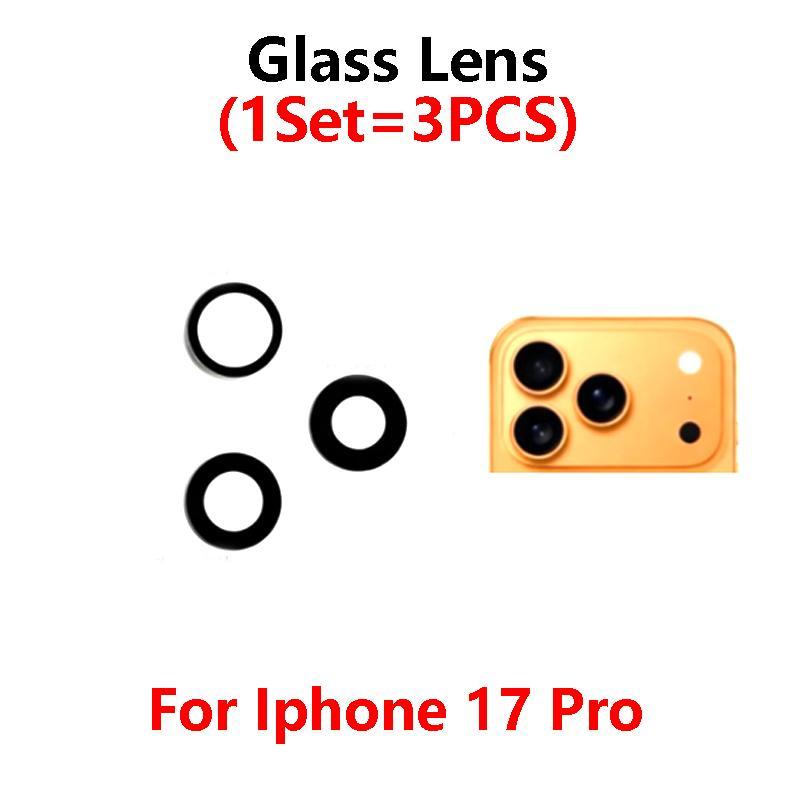 

10Set For Apple iPhone 17 Air Pro Max Rear Back Camera Glass Lens Cover With Ahesive Sticker Replacement parts 17 Air