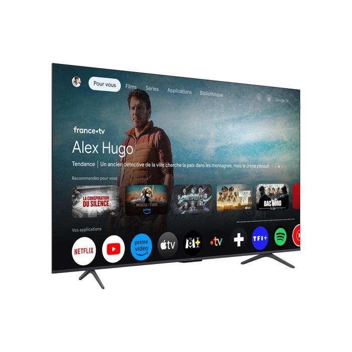 TV QLED Tcl 55P89K 138 cm 4K UHD Aluminium brossé