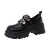 British style loafers women's 2025 spring and autumn new thick heel platform retro fashion small Mary Jane small leather shoes