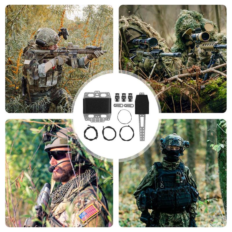 Battery Pouch For Helmets Battery Pack Case Balance Weight Bag 1000D Nylon Adjustable Elastic Cord Outdoor Accessories For