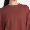 Nike Solid Color Crew Neck Sweatshirt Women Tops Dark-Red DM6976-231