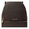 Michael Kors Rhea Zaino Medio in Tela Rivestita con Logo Signature Donna Zaino Marrone 35S5GRAB2B-BROWN