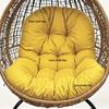 Cojín grueso impermeable para asiento y respaldo de cesta colgante de exterior para columpio, cuna, reclinable