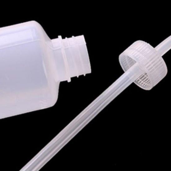 250/500ML Quetsch-Gießflasche mit gebogenem Ausguss Große Kapazität Klar Sichtbar Innenblumenpflanzen Bewässerung Gießkanne Kunststoff Kleine Waschflasche