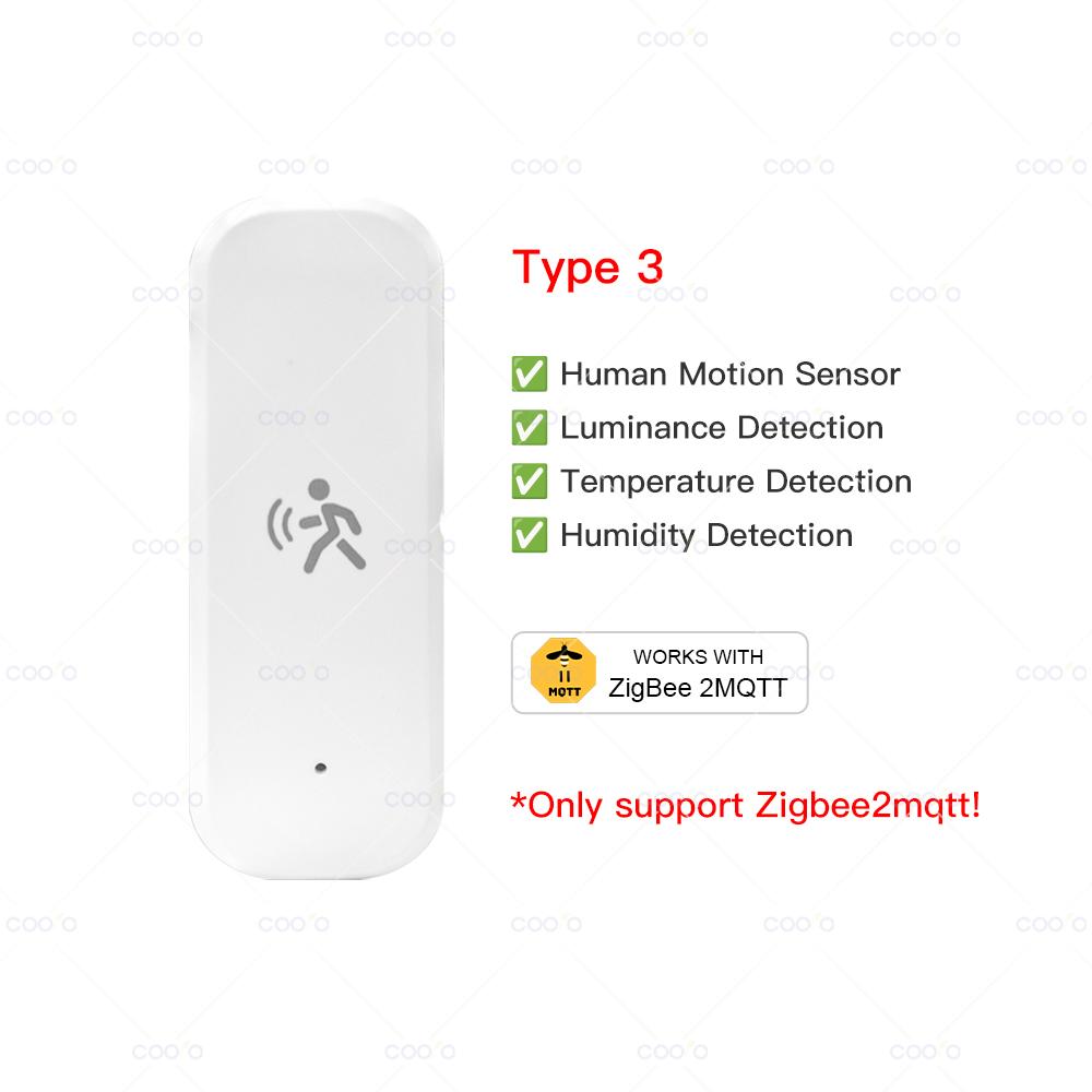 Zigbee 10G MmWave Radar Motion Sensor Human Detector with Illuminance Temperature Humidity Sensor Support Tuya Zigbee2MQTT