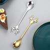 Creative Shape Spoon Antlers Shape Stainless Steel Coffee Dessert Spoon Ice Christmas Antlers Tea Tiny Stirring Tool Accessories