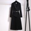 2026 Autumn Women's French Suit Dress: Elegant, Slimming, Long Sleeve Skirt