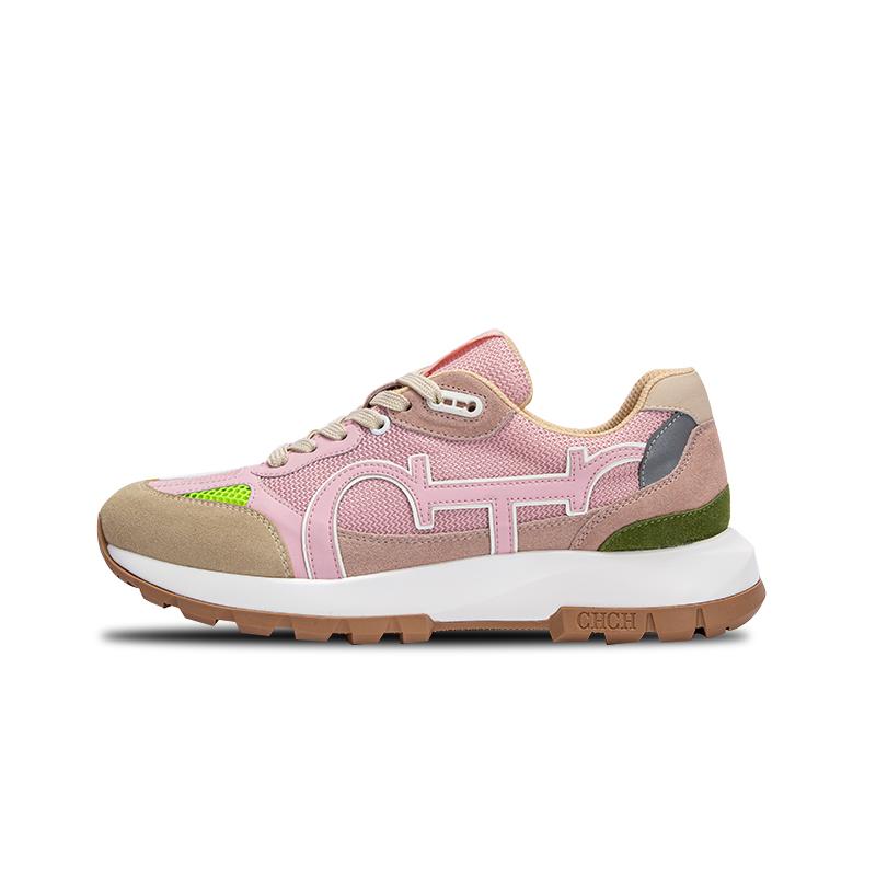 

Classic Casual Sneakers Balance Shoes Technology Niche Design Fashionable Pink\White 40